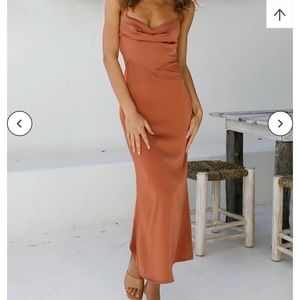 Orange Midi Hello Molly Dress